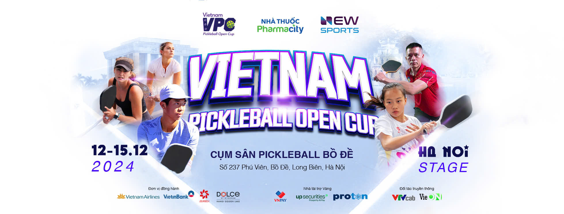 Thông Báo: Lịch Thi Đấu Vietnam Pickleball Open Cup 2024 (VPC 2024) tại các cụm sân