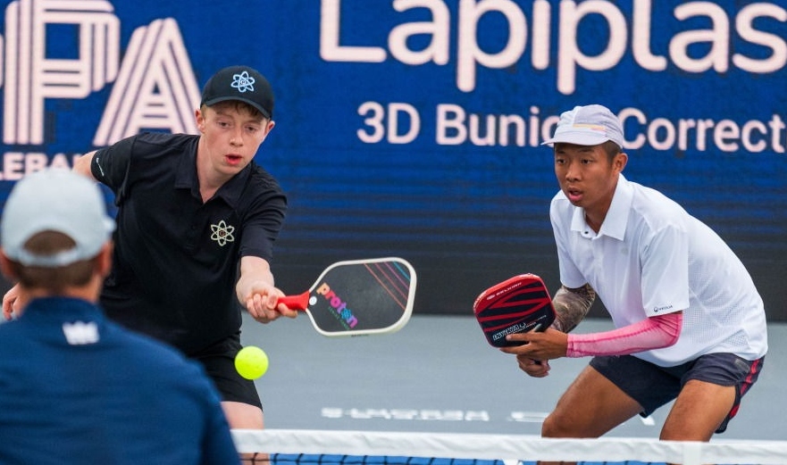'Thần đồng' pickleball Quang Dương thất bại trước tay vợt số 3 thế giới tại giải đấu lớn