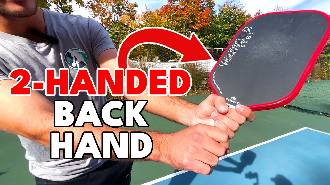 two handed backhand