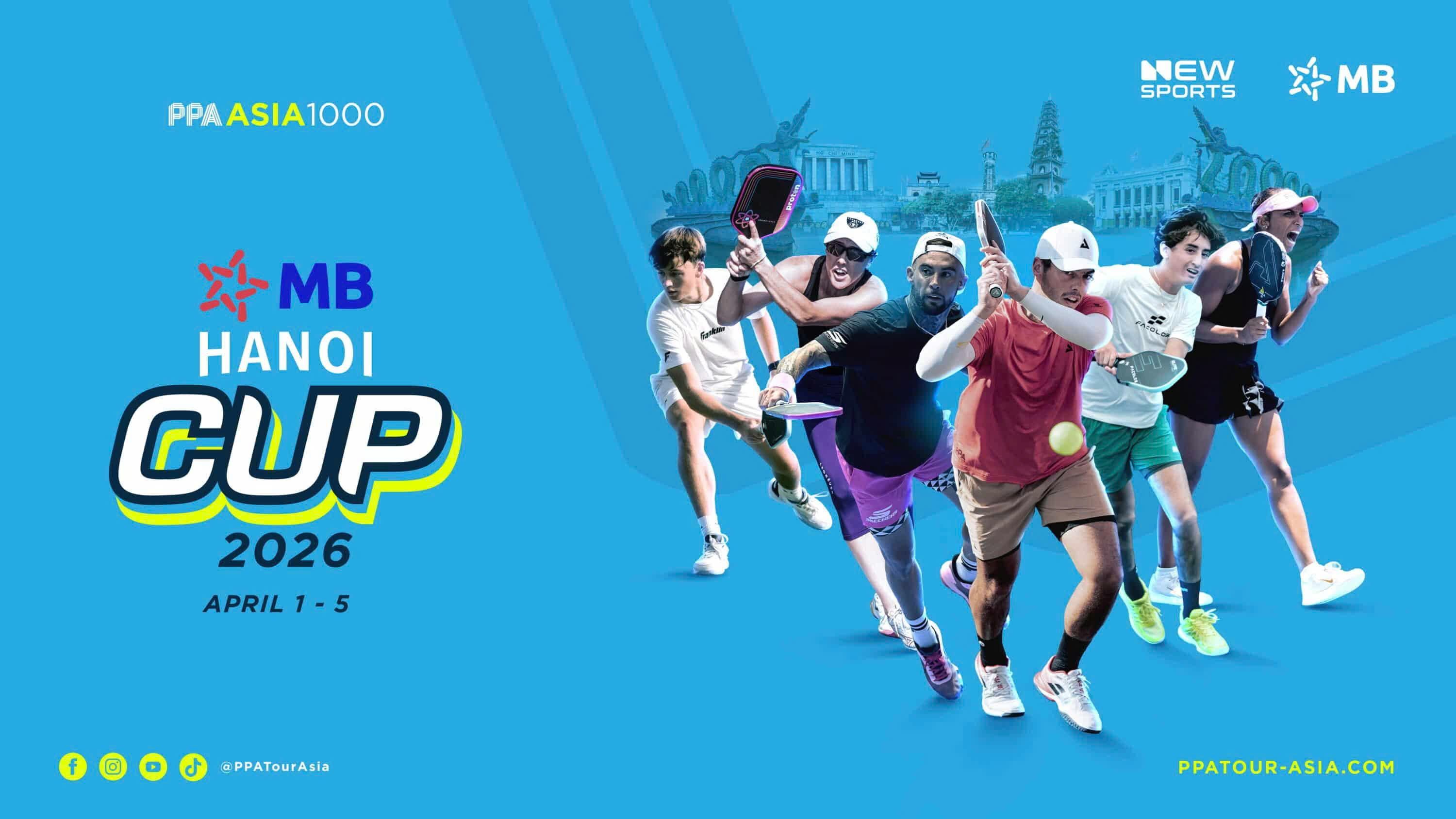 PPA Tour Asia 1000 – MB Hanoi Cup 2026: Giải Pickleball Quốc Tế Lớn Nhất Từng Tổ Chức Tại Việt Nam