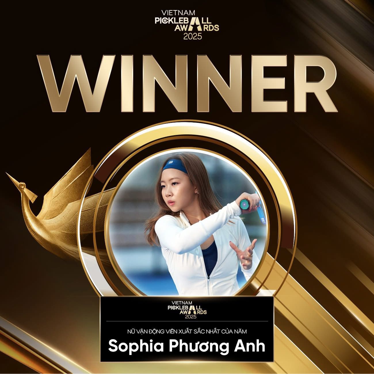Vietnam Pickleball Awards 2025: Sophia Phương Anh “càn quét” 3 danh hiệu, khẳng định thế hệ vàng mới
