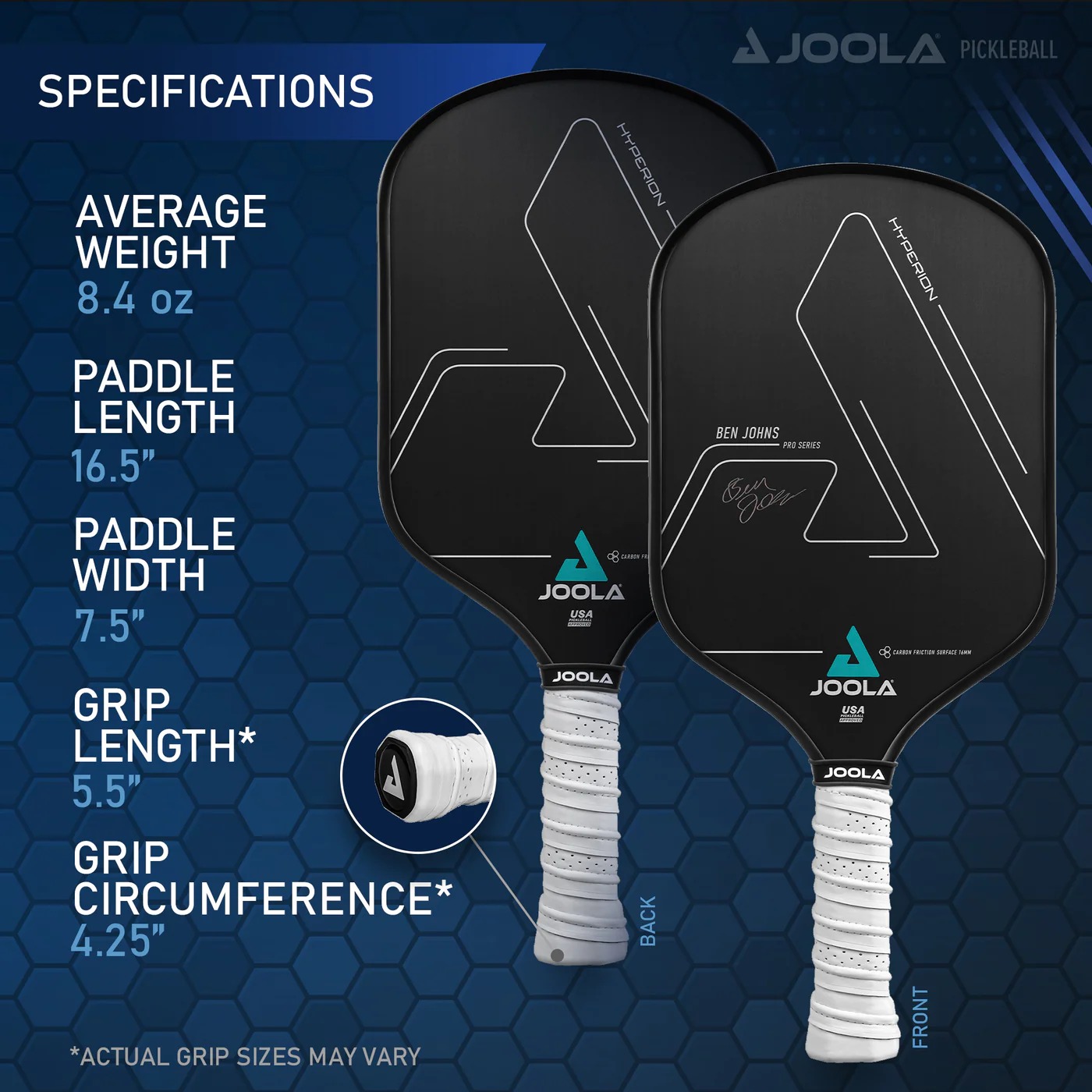 JOOLA Ben Johns Hyperion CFS 16mm